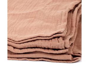 HOME DECO FACTORY - TX9323 - Manta de Gasa de Algodón Rosa Lichi - Diseñada para Realzar tu Hogar - Dimensiones 120x150cm - para 2 Personas - Idea de Regalo