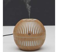 HOME DECO FACTORY, VE6083 - Elegante difusor Redondo de Madera marrón, Ideal para Velas y perfumes, CREA una atmósfera Relajante. Dimensiones: estándar, Colores Surtidos, plástico-ABS