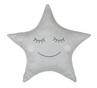 HOME DECO KIDS Cojín de Estrella Gris, 44 x 37 cm, para decoración de habitación Infantil