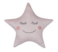 HOME DECO KIDS Cojín de Estrella, Rosa, 44 x 37 cm, para niños, decoración de habitación Infantil