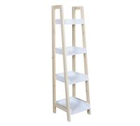 HOME DECO KIDS - HD6761 - Estantería de Madera para Habitación Infantil - Almacenamiento Práctico y Decorativo - Dimensiones 117 x 30 x 30 cm - Color Blanco-Madera - Idea de Regalo