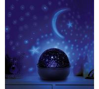 HOME DECO KIDS Home Deco Factory, LA10457, Luz Nocturna LED Cielo Estrellado Giratoria para Dormitorio, Luminaria Calmante, Diseño Apto para Niños, Iluminación Suave, 125x16x16 cm, Negro, Plástico PP