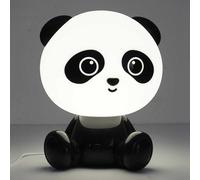 HOME DECO KIDS - LA0049 Lámpara Luz Nocturna Panda USB Táctil - Luz Suave y Colores Cambiantes - Diseñada para Niños - Tamaño 20 cm - Color Negro/Blanco