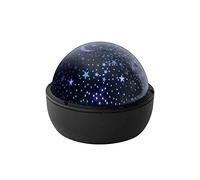 HOME DECO KIDS - LA10457 Luz Nocturna LED Cielo Estrellado Giratoria para Habitación Infantil - Iluminación Relajante - Luz Suave - 125 x 16 x 16 cm - Color Negro