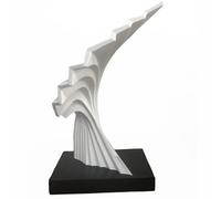 Home Decor Abstract Style Decorative Ornaments for for Accent Decor, Living Room, Table Centerpiece, Shelf, Office Desktop, Bookshelf,White 17cmX12cmX26.5cm