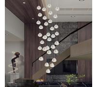 Home Decor Led Lights Pendant Lamps Forstaircase Chandeliers for Living Room Hanging Light Indoor Lighting(24 Head,Warm White)