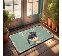 Home Decor Men Fluffy Friend Reminds: Flush It Good! Felpudo para decoración de piscina al aire libre para manualidades (65 x 90 cm)