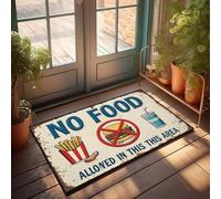 Home Decor Men Prohibited: No Food Allowed In This Area - Felpudo para decoración de piscina, para exteriores, para manualidades (50 x 80 cm)