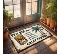 Home Decor Men Relax, Enjoy Good Times With Great Friends At Fkii Bar Felpudo para decoración de piscina al aire libre liso para manualidades (40 x 60 cm)