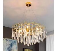 Home DecorationPendant Lights, Luxury Crystal Living Chandelier, Dining Room Pendant Lamp, Ceiling Light, Indoor Lighting(Length 180CM,Cold White)