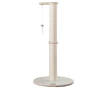 HOME DELUXE - Árbol rascador Neva - Color: Beige, Dimensiones: 101 x 49 x 49 cm, Material: poliéster, sisal, Estructura: MDF I árbol rascador para Gatos Poste rascador