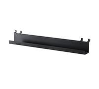 HOME DELUXE estante para panel acústico RESONA - 50 x 5 cm negro mate| Estante de pared, organizador de pared, estante flotante