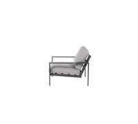 Home Deluxe - Juego de muebles de jardín - Rio - Negro, tamaño S - compuesto por 1 taburete, 1 x sillón - incluye cojines I Conjunto de asientos de jardín, salón de jardín, muebles de balcón