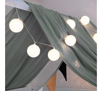 Home Deluxe - Luces LED de Hadas Nino - Color: Blanco, Aprox. 320 x 6 x 6 cm, 20 Bolas de algodón - 0,45 W I Guirnalda de Luces en Cadena con iluminación Segura para los niños