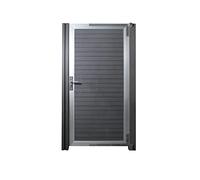 HOME DELUXE - Puerta de jardín de WPC - CALLATOR - An x Al: 90 x 180 cm, accesorios incluidos I valla de privacidad para puerta de jardín