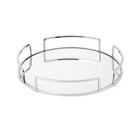 Home Details Bandeja de tocador con Espejo | Dimensiones: 13 Pulgadas de Largo x 13 Pulgadas de Ancho x 2 Pulgadas de Alto | Base de Vidrio | Ideal para cosméticos | Joyería | Artículos de tocador |
