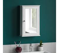 Bath Vida - Mueble de baño de Pared, de Madera de Color Blanco, con Espejo