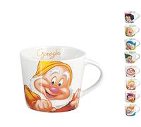 HOME Disney Dwarfs - Juego de 12 tazas de café, porcelana, 100 cc