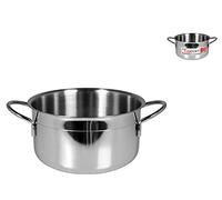 Home Ecopoint Cacerola con 2 Asas, Acero INOX, Plata, 16 cm