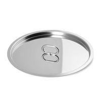 HOME Ecopoint Tapa de 22 cm, Metal, Plateado, M