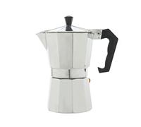Home espresso collection - Cafetera de aluminio con mango y pomo antiquemaduras, 6 tazas