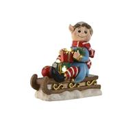 Home ESPRIT Adorno Navideño Rojo Verde Multicolor 33 x 18 x 35 cm