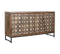 Home ESPRIT Aparador Marrón Negro Plateado 150 x 38 x 80 cm