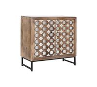 Home ESPRIT Aparador Marrón Negro Plateado 80 x 38 x 80 cm