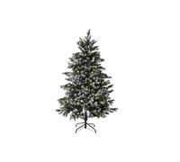 Home ESPRIT Árbol de Navidad Verde Metal Polietileno Nevado 110 x 110 x 150 cm