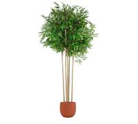 Home ESPRIT Árbol Poliéster Bambú 80 x 80 x 180 cm