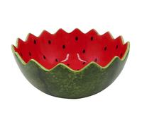 Home ESPRIT Bol para Aperitivos Rojo Verde Gres Sandía 23 x 23 x 9 cm