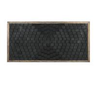 Home ESPRIT Cabecero de Cama Marrón Negro Madera de Mango 160 x 5 x 80 cm