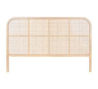 Home ESPRIT Cabecero de Cama Natural Madera de Caucho 180 x 3,5 x 120 cm