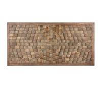 Home ESPRIT Cabecero de Cama Natural Madera de Mango 160 x 5 x 80 cm