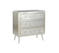 Home ESPRIT Cajonera Plateado Metal Madera MDF Vintage 80 x 39 x 82 cm