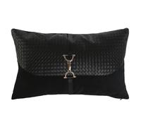 Home ESPRIT Cojín Negro Dorado 50 x 10 x 30 cm