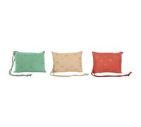 Home ESPRIT Cojín Verde Beige Coral 30 x 10 x 20 cm (3 Unidades)