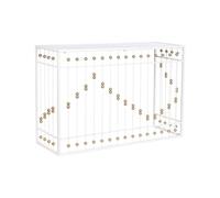 Home ESPRIT Consola Blanco Dorado Espejo 120 x 40 x 80 cm