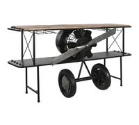 Home ESPRIT Consola Marrón Negro Madera Metal 191 x 58 x 96 cm