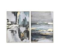 Home ESPRIT Cuadro Abstracto 103 x 4,5 x 143 cm (2 Unidades)