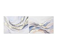 Home ESPRIT Cuadro Abstracto Moderno Con relieve 100 x 3,7 x 70 cm (2 Unidades)