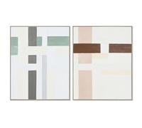 Home ESPRIT Cuadro Abstracto Urbano 82,2 x 4,5 x 102 cm (2 Unidades) S3056009 - EAN: 8424002119386