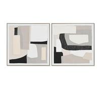 Home ESPRIT Cuadro Abstracto Urbano 82,3 x 4,5 x 82,3 cm (2 Unidades) S3056013 - EAN: 8424002119423