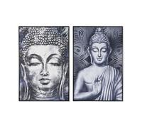 Home ESPRIT Cuadro Buda Oriental 83 x 4,5 x 123 cm (2 Unidades)