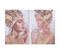 Home ESPRIT Cuadro Colonial Africana 70 x 3 x 100 cm (2 Unidades) S3053329 - EAN: 8424002089702