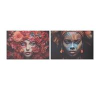 Home ESPRIT Cuadro Impreso Moderno 120 x 3 x 80 cm (2 Unidades) S3058460 - EAN: 8424002166779