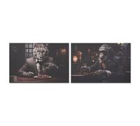 Home ESPRIT Cuadro Impreso Moderno 120 x 3 x 80 cm (2 Unidades) S3058466 - EAN: 8424002166830