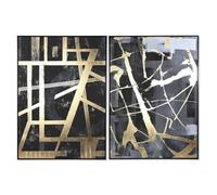 Home ESPRIT Cuadro Moderno 103 x 4,5 x 143 cm (2 Unidades)