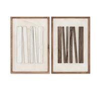 Home ESPRIT Cuadro Moderno 42,5 x 4 x 62,5 cm (2 Unidades)