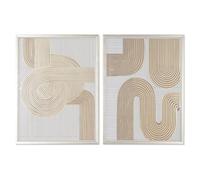 Home ESPRIT Cuadro Moderno 62,3 x 3,6 x 82,5 cm (2 Unidades)